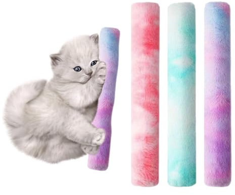 Onperpoe 3 Stück Katzenspielzeug Katzenminze Spielzeug Katzenkissen Plüschtiere für Haustiere Katze Wohnungskatzen Katze Plüschtier Kauspielzeug Interaktives Katzen-Kicker-Spielzeug für Indoor