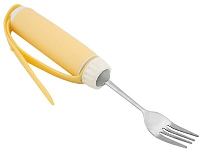 Vajilla Giratoria FLEXIBLE Extraíble para Pacientes Discapacitados con Artritis para Personas Mayores con Disfunción del Nervioso (Tenedor)
