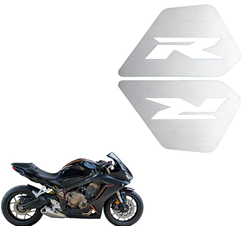 GFARDMOTO Motorcycle Frame Slider Cover for Honda CBR650R CB650R 2019-2024, Stainless Steel Frame Filler Side Panel Cover, Replacement Trim Covers Badge