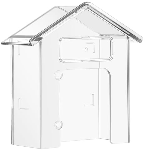 Lurrose Waterproof Doorbell Cover Transparent Rainproof Shield Plastic Doorbell Enclosure for Indoor Homes Offices and Outdoor Use Fits Various Models 3.86 X 3.54 X 1.69 in