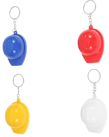 Gatuida Porte-clés Casque Porte Clef Casque en Alliage de Zinc et Plastique, Anneau Suspendre, Lot de 4, Présent DIY pour Fête et Paquet à Dos