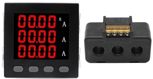 ZPC1CS81 Display digitale a LED, 96 x 96 mm, amperometro trifase con trasformatore di corrente, 50 A, 100 A, 150 A, 200 A, AC220 V