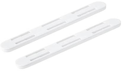 2 pièces/ensemble diapositives blanches, rails de poubelle for cuisine, chambre à coucher, placard, piste coulissante