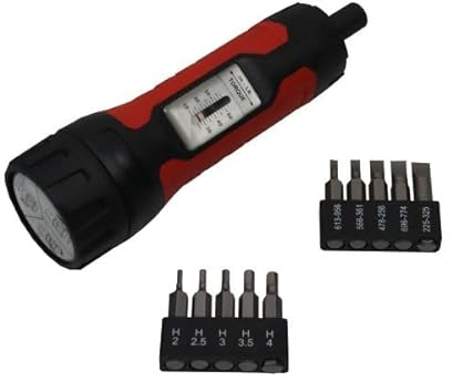 US PRO Tools Torque Screwdriver 10-60 in/lbs with 20 Bits - 1/4 Hex Drive 4622
