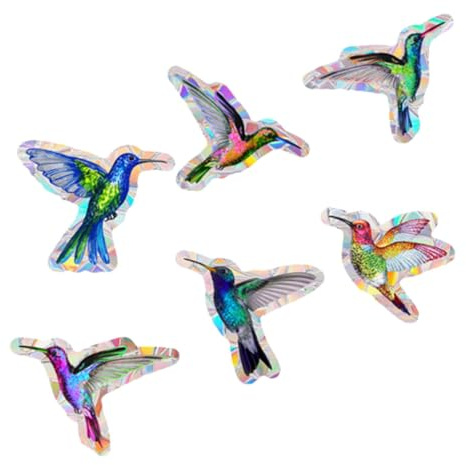 Gatuida Pegatinas Anticolisión para Ventanas Adhesivas Lámina Electroestática Decorativa Arcoíris Prisma para Puertas y Ventanas Protección Efectiva contra Choques de Aves