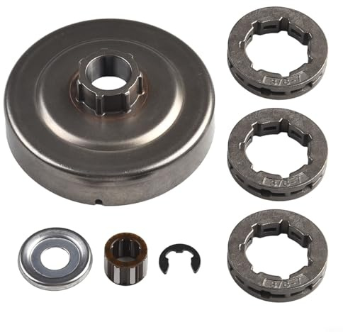 Kettensäge Kupplungstrommel Ritzel Kit 3/8 Zoll Teilung 7 Zähne mit Lager, E Clip und Unterlegscheibe kompatibel mit 034, 036, 039, MS290, MS310, MS340, MS360, MS390