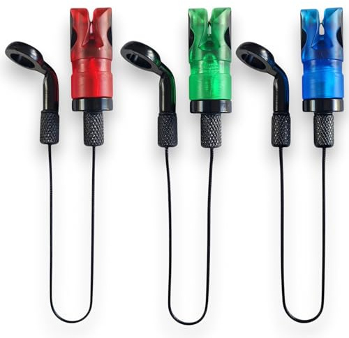 TJR Tackle 3 Pack Mag Elite Bite Indicators Bobbins with Magnetic Line Clip, Short 15cm Chain For Fishing Bite Alarms 3 colour options