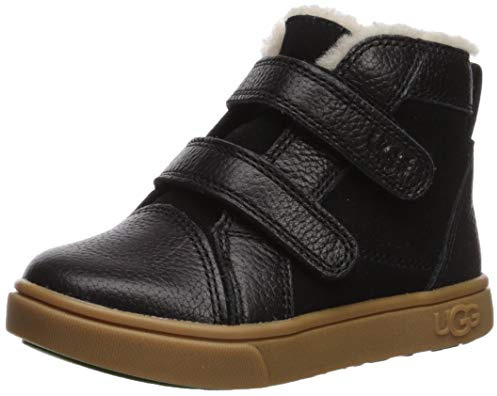 UGG Unisex Kids Rennon Ii Sneaker, Black, 10 UK Child