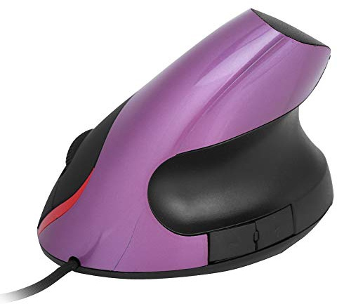 Tosuny Ergonomische Mäuse, 3200DPI Gaming Mice Mouse USB Vertikale Maus Mäuse, Wrist Rest Gaming Mäuse für PC Laptop(Lila)