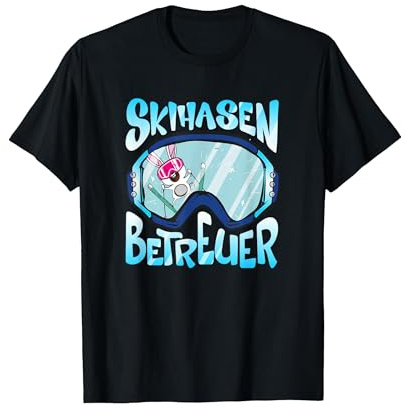 Skihasen Betreuer - Skifahrer, Schilehrer Apres Ski Party T-Shirt, Herren, Schwarz, XL