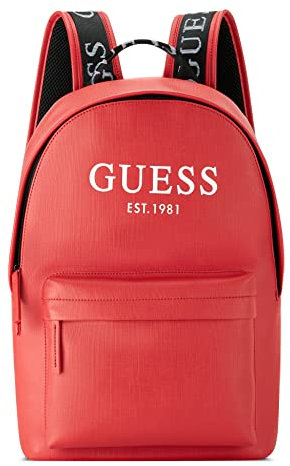 GUESS Unisex's Outfitters Designer, Backpack, Work Bag, Tote, Red, One Size