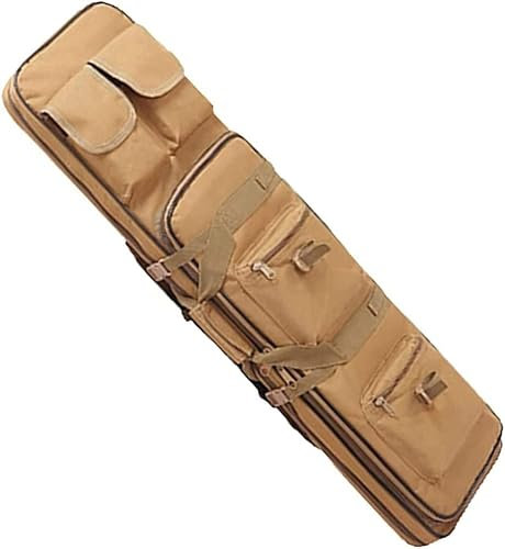 Taktische Waffentasche, Gewehrtasche Futteral Langwaffen Doppelt Gepolsterter Wasserdichtes Oxford-Gewebe für Outdoor Camping Lagerung und Transport C,117CM