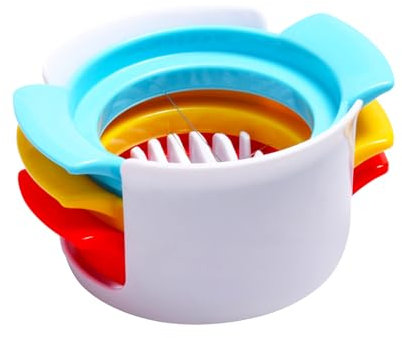 3-in-1 Multi-Function Egg Slicer – Stainless Steel Wire Cutter for Eggs, Strawberries & Soft Foods – Kitchen Essential