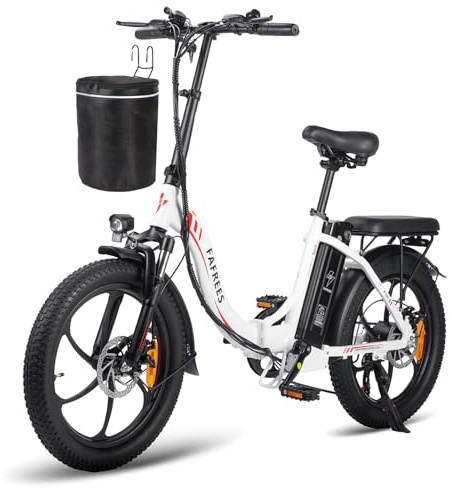 Fafrees F20 Ebike Klapprad 20 Zoll, Elektrofahrräder E Bike Herren Damen 250W 25km/h, City E-Bike 36V 18Ah/20Ah Akku Reichweite 140km, E-Fahrrad 3.0 Fat Tire