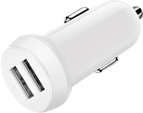 LE Sircut CC01 Car Charger USB 2-Port, 2.4A Total Output, 12/24V Car USB Adapter – Small, Reliable, LED Light – Compatible with iPhone, Samsung, Android Devices