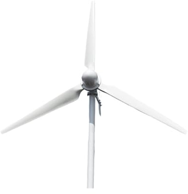 Molino de viento de energía libre, turbina aerogeneradora Horizontal de 1KW, bajas Rpm, alta eficiencia, proyecto de uso doméstico, barco agrícola Kit De Generador EóLico ( Color : Bianco , Size : 96V