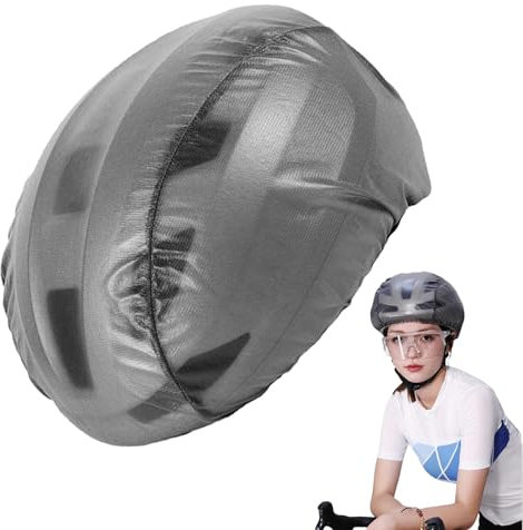 Dreuhuing Fahrradhelm-Überzug, Fahrradhelm-Regenschutz | Staubdichte Abdeckung für Straßenhelme,Winddichte Helmhülle mit reflektierenden Streifen, wasserdichte Helm-Regenhülle zum Radfahren