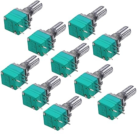 ifundom 10 Stück 5-kohm Einstellbares Audiopotentiometer Mit 5-pin Metallwelle Single Turn Verstärkerpotentiometer Für Audiogeräte Mit Rändelschaft
