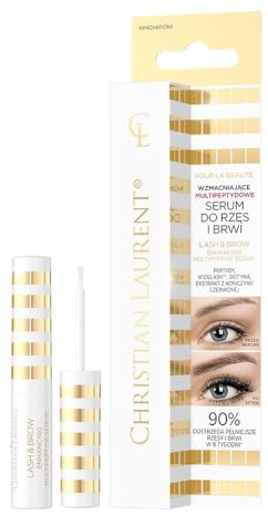 Christian Laurent Pour La Beauté - Stärkendes Multipetid-Serum für Wimpern und Augenbrauen - Stimuliert Wachstum & Dichte, 4 ml