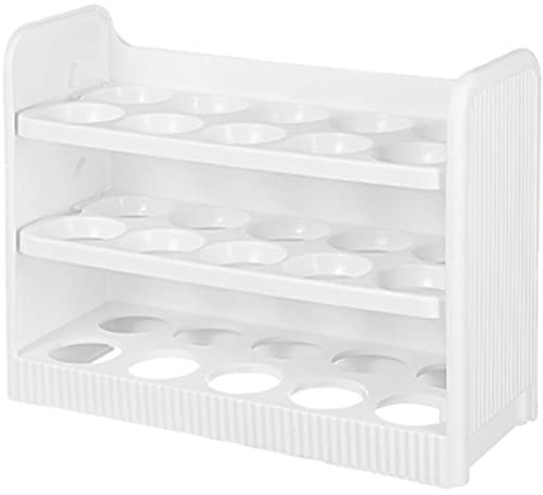 Quystetes Portahuevos para FrigoríFico para Puerta de FrigoríFico, Bandeja para Huevos de FrigoríFico con Tapa de 3, Huevera para FrigoríFico ()