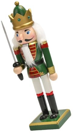 OAJABBGE Decorativo 25 cm Grande Schiaccianoci Figura Per Ufficio Scultura In Legno Con Lavorazione Artigianale Accessori Desktop