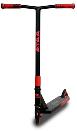 Patinete Stunt ATAA Arkano Rojo con Ruedas PU 100 mm Llantas Aluminio y rodamientos ABEC 9 para 6-12 años