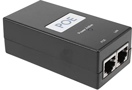 Swiixxer 24V 0.5A Desktop POE Power Injector Ethernet Adapter ÜBerwachung CCTV für IP Kamera Stromversorgung