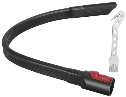 Flexible Fugendüse für Dyson V15/V12/V11/V10/V8/V7/Gen5 | 58cm Verlängerungsdüse mit Flachkopf | Premium Staubsaugerzubehör für Autositze Möbel schwer zugängliche Ecken | Inklusive Anti-Kratz-Schutz