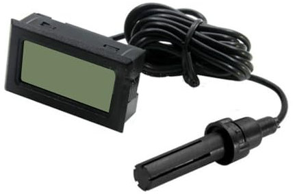 Termómetro de Higrómetro Digital, Sonda de Retroiluminación de Pantalla LCD, Medidor de Humedad de Temperatura para Entornos Interiores, con Carcasa ABS, 10% 99% de Rango de