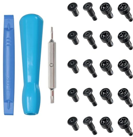 Casoter Ring Doorbell Screwdriver Tool Kit, T6/T15 Double-Ended Security Screwdriver Head, 20 Replacement Screws for Video Doorbell Pro and Elite