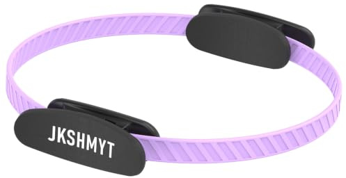 JKSHMYT Pilates Ring - Double Handle Exercise Circle, Fitness Magic Circle - Perfect for Yoga, Core Training, Physical Therapy and Toning Thighs, Abs and Legs