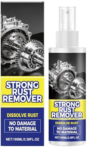 Spray antirouille - 100ml 3,7x14,1cm | Spray convertisseur de rouille avec formule intensive de conversion de fer, nettoyage, entretien, lubrification, rénovation | Pour les machines industrielles d'a