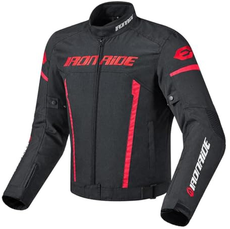 PUXZYAX Chaqueta de montar en moto Chaquetas de motocicleta, Negro, METRO
