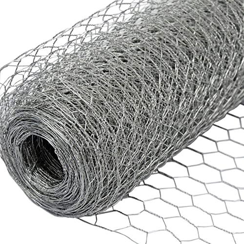 Wurko - Enrejado Triple Torsión Galvanizado 51 x 51 mm 200 cm Altura, Rollo 50 Metros