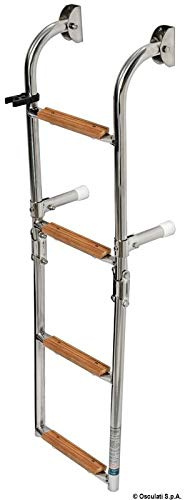 Osculati Badeleiter AISI316/Iroko 4 Stufen