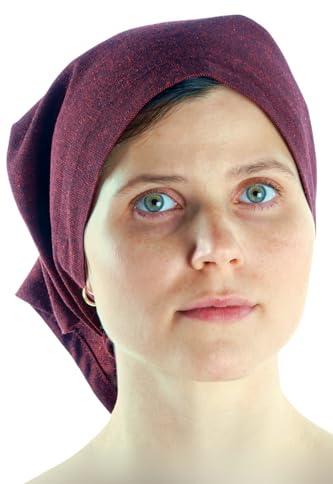 HEMAD Foulard medievale Laudamie in cotone bianco, beige, nero, rosso, marrone, verde, blu