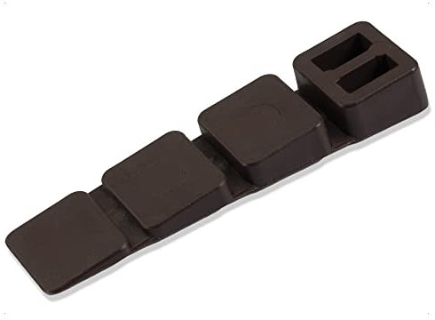 25 X Mprofi MT® Cunei per Mobili in plastica con punti di rottura integrati Cunei Distanziatori Cunei di Regolazione Marrone