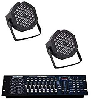 SLS SHOP 2 X FARO RGB 36 LED STROBO DMX + CONTROLLER DMX 512