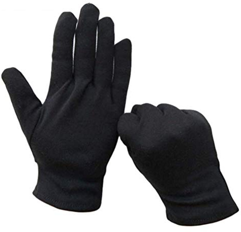 Uonlytech 12 Stück Feuchtigkeitsspendende Baumwollhandschuhe Schmuck Berühren Handschuhe Auto Fahrhandschuhe Etikette Baumwollhandschuhe für Die Hausarbeit L