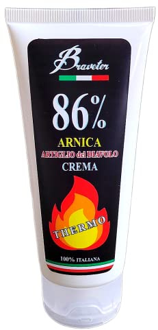 Crema Riscaldante Arnica + Artiglio del Diavolo – Massaggio Termico Muscolare e Articolare, Formula Naturale Braveter, Sport e Attività Quotidiana