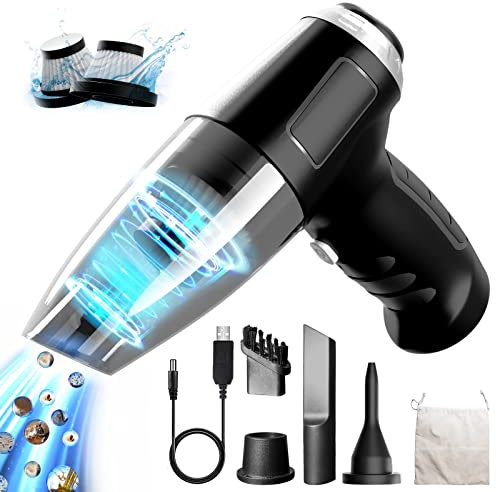 Jingyunali handheld vacuum cleaner - High Suction Power 8000PA, Portable car vacuum cleaner, Suitable for Cleaning Cars, Homes, Pets and Small Spaces.