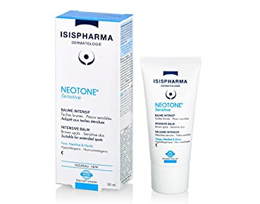 ISISPHARMA Neotone – Sensitive Balm – Depigmentierungsbalsam gegen braune Flecken und Schwangerschaft – Nachtpflege für empfindliche Haut – Braunalgen aus der Bretagne und Sheabutter – hergestellt in