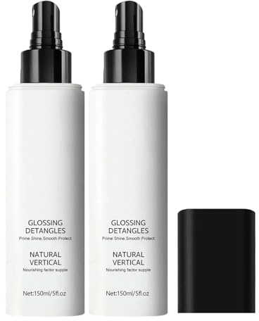 Spray acondicionador nutritivo natural sin lavado, spray para el cabello voluminizador y esponjoso, spray acondicionador sin enjuague para cabello seco, volumen rápido, spray refrescante de larga dura