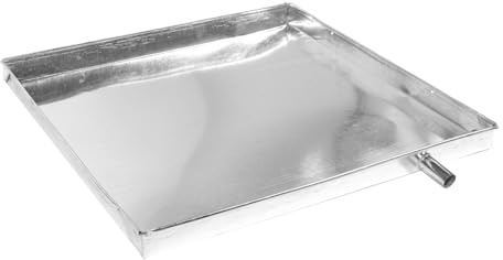 ORFOFE Air Conditioner Drain Pan 15.74In Galvanized Iron Drip Tray for Indoor and Outdoor Ac Units Floor Protection Water Collector Stable Design