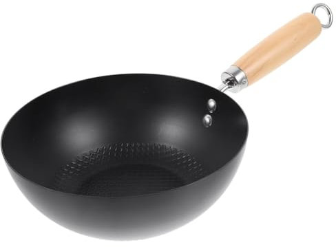IMIKEYA Small Iron Pot Japanese Wok Pan Bottom Frying Pan for Home Cooking Kitchen Use Gas Stove