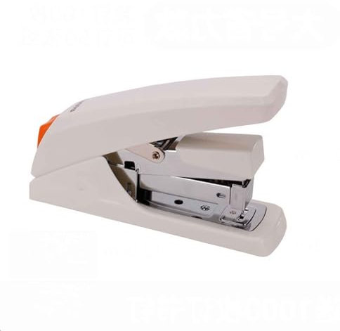 Tacker Büro Klammerloser Heftgerät 50 Blatt Klein Heftklammerentferner Für 24/6, 26/6, 24/8 Heftklammern Handbuch Für Studierende 50 Seiten Dicke Schicht Geschenk (White,13.8x4x9.2cm)