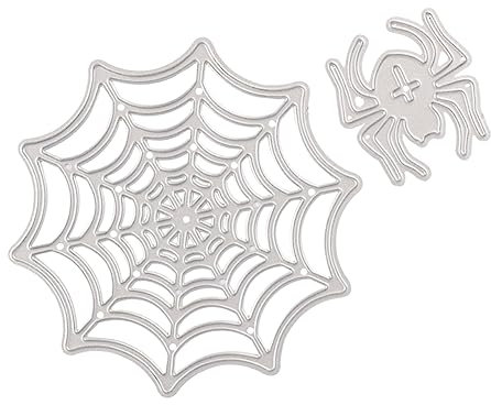 HAPINARY Spider Web Prägestempel Schablone Halloween Stanzschablone Für Scrapbooking Fotoalben Bastelarbeiten Für Kreative Projekte Einladungen
