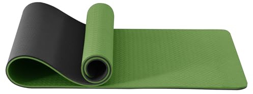Good Nite Yogamatten Für Frauen Rutschfeste Strukturierte Oberflächen Gymnastikmatte Yoga Matte Dick 10 mm Mit Tragegurt Tpe-Übungsmatte Für Yoga Pilates Gymnastik (183X61cm)