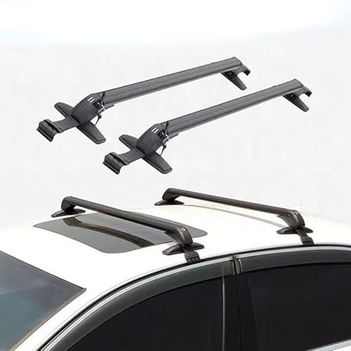 2Stück Dachgepäckträger Querträger für Ford Ranger T9 2023 2024 Raptor Wildtrak XLT, Abschließbar Gepäckträger Aluminium Dachgepäckträger Trägersystem für Fahrradträger Dachboxen Skiträger