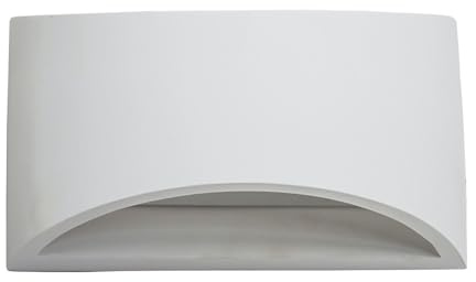 firstchoicelighting Marmo - White G9 Plaster Wall Light